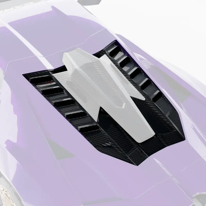 Lamborghini Revuelto Matte Carbon Fibre Engine Cover  - Ct Design 1
