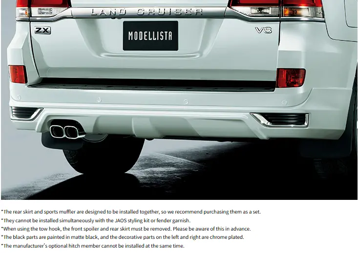 Land Cruiser Lc200(Urj202) Modellista Rear Skirt 1