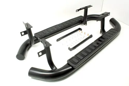 Land Rover Defender 90 Side Steps Oem Black Fire & Ice Style Lr008379b 1