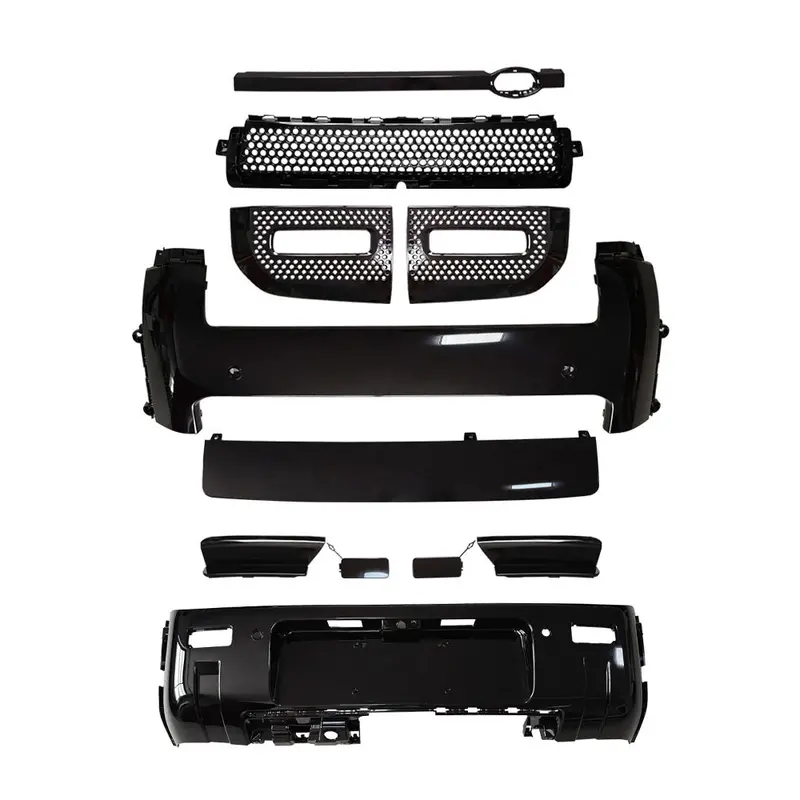 Land Rover Defender L663 110 & 90 Front And Rear Gloss Black Middle Trim Pack 1