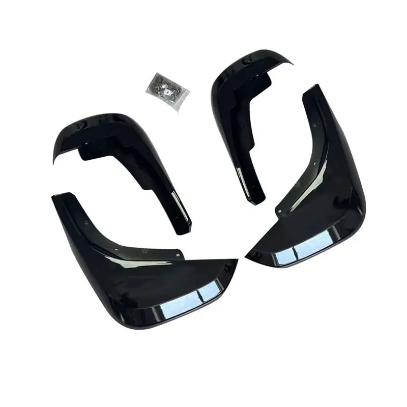 Land Rover Defender L663 110 & 90 Gloss Black Mud Flaps 1
