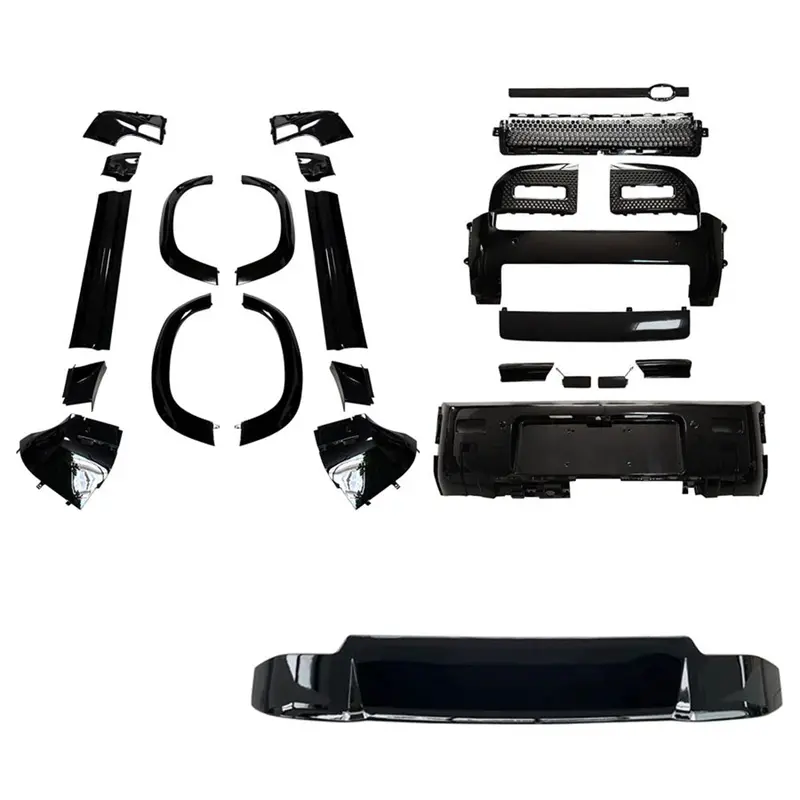 Land Rover Defender L663 90 Gloss Black Kit - V2 1