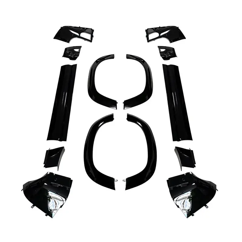 Land Rover Defender L663 90 Gloss Black Moulding Trim Pack 1