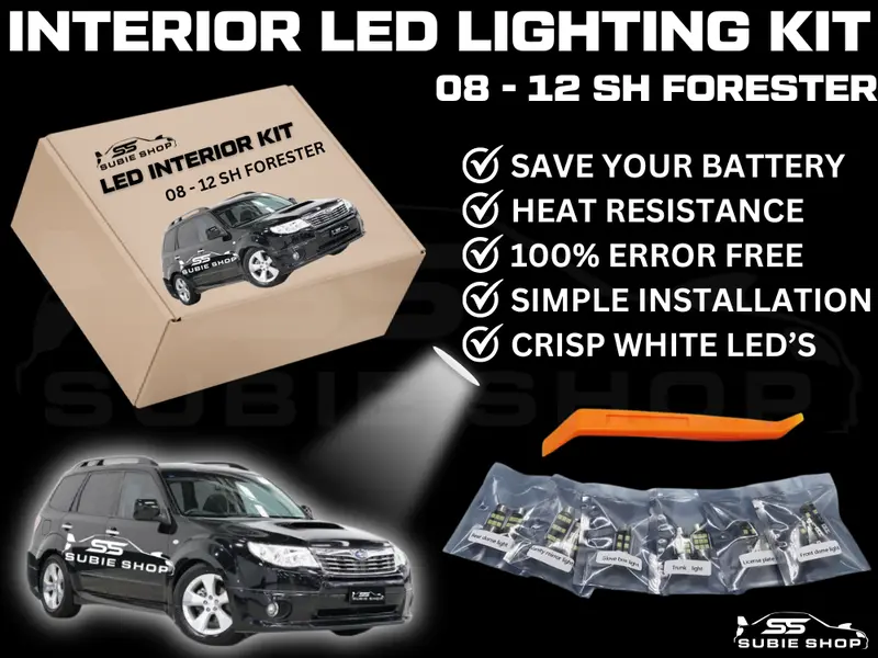 Led Interior Crisp White Light Bulb Lamp Kit For 08 - 12 Sh Subaru Forester / Xt 1