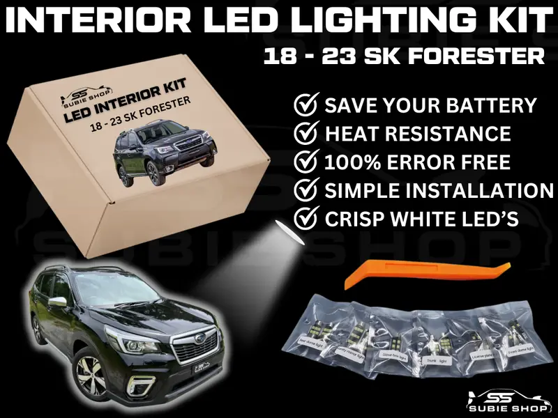 Led Interior Crisp White Light Bulb Lamp Kit For 18 - 23 Sk Subaru Forester 1