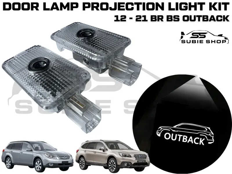Led Logo Projection Door Lamp Courtesy Light Kit For 12- 21 Br Bs Subaru Outback 1