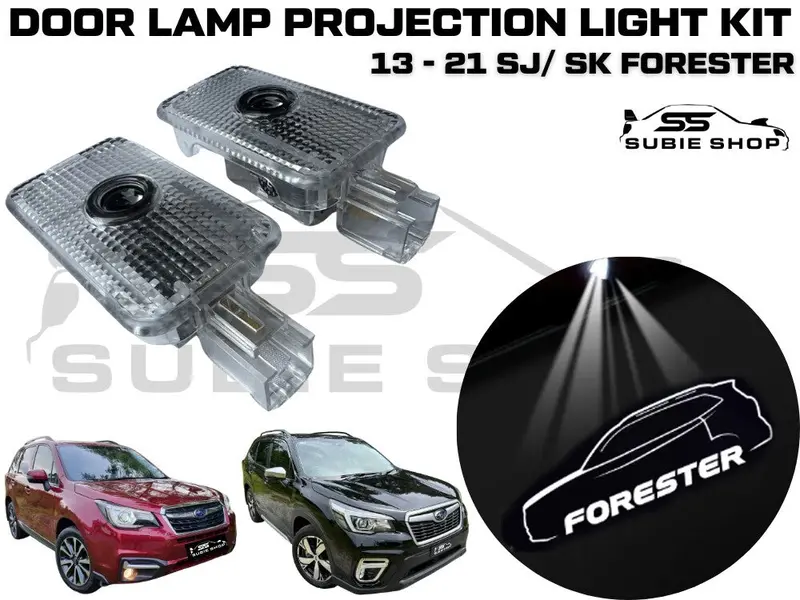 Led Logo Projection Door Lamp Courtesy Light Kit For 13 - 20 Sj / Sk Forester 1