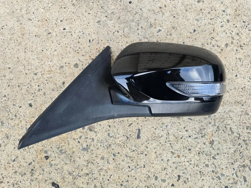 Left Passenger Side Rear View Mirror 07-14 Subaru Impreza G3 Wrx Sti Black 32J 1