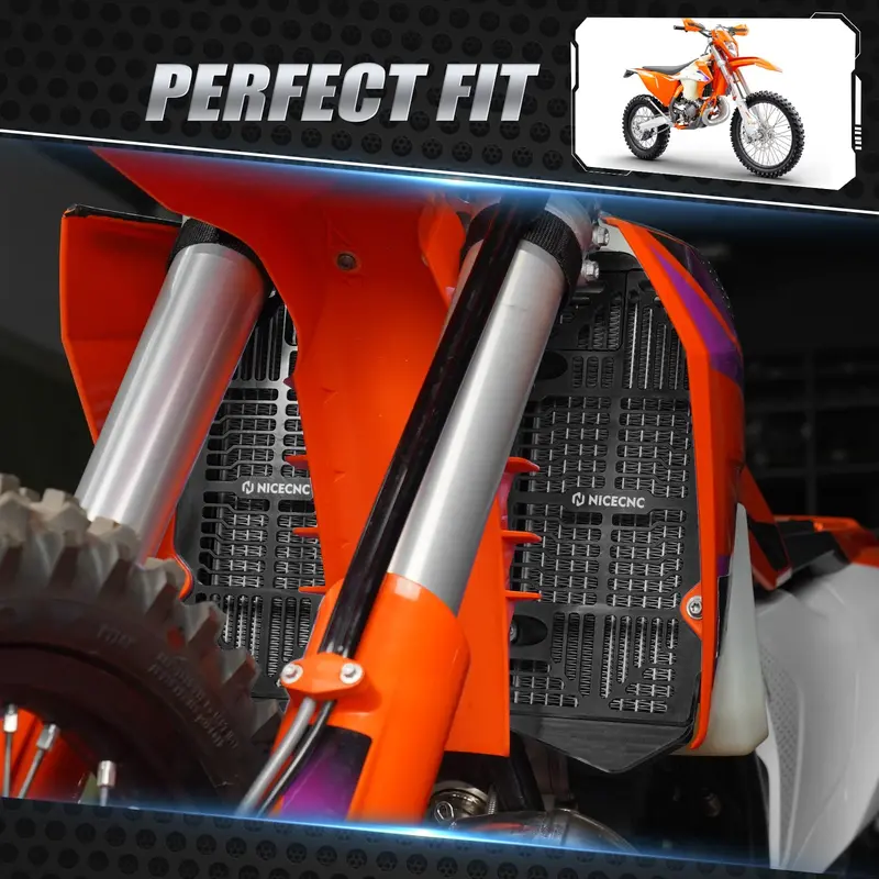 Left & Right Radiator Guards For Ktm 350 500 Exc-F 2024 2
