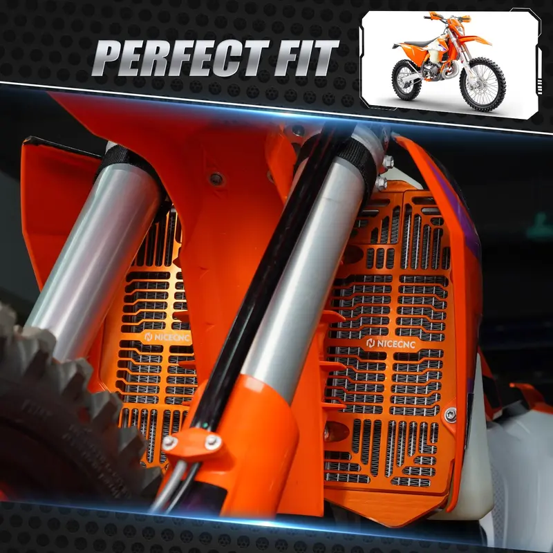 Left & Right Radiator Guards For Ktm 350 500 Exc-F 2024 3