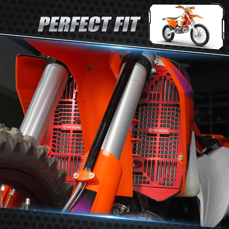 Left & Right Radiator Guards For Ktm 350 500 Exc-F 2024 4