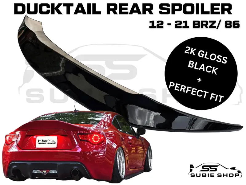 Legsport Style Ducktail Rear Boot Spoiler Wing For 12 - 21 Subaru Brz Toyota 86 1