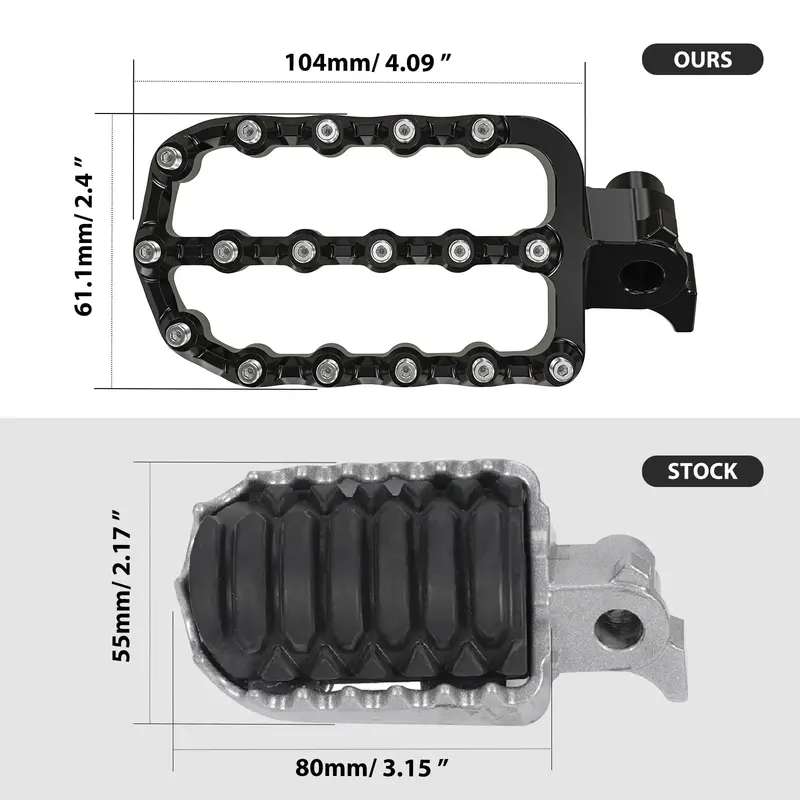 Lengthened Enlarged Foot Pegs 6061 Aluminum For Yamaha Tenere 700 Xtz 700 19-25 4