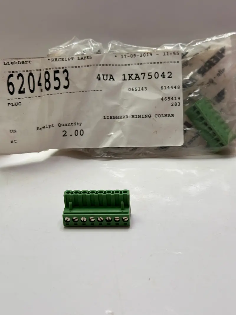 Liebherr 6204853 Pluggable Terminal Block, 8 Way 1
