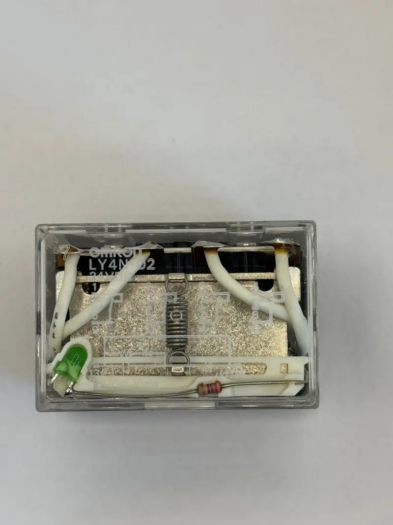 Ly4n-D2 Dc24 Omron Power Relay, 24Vdc, 4Pdt, 10A 1