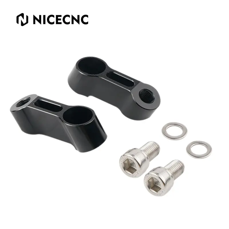 M10 Stem Mirror Mount Riser Extender Adapter Universal For Kawasaki Honda Suzuki 1