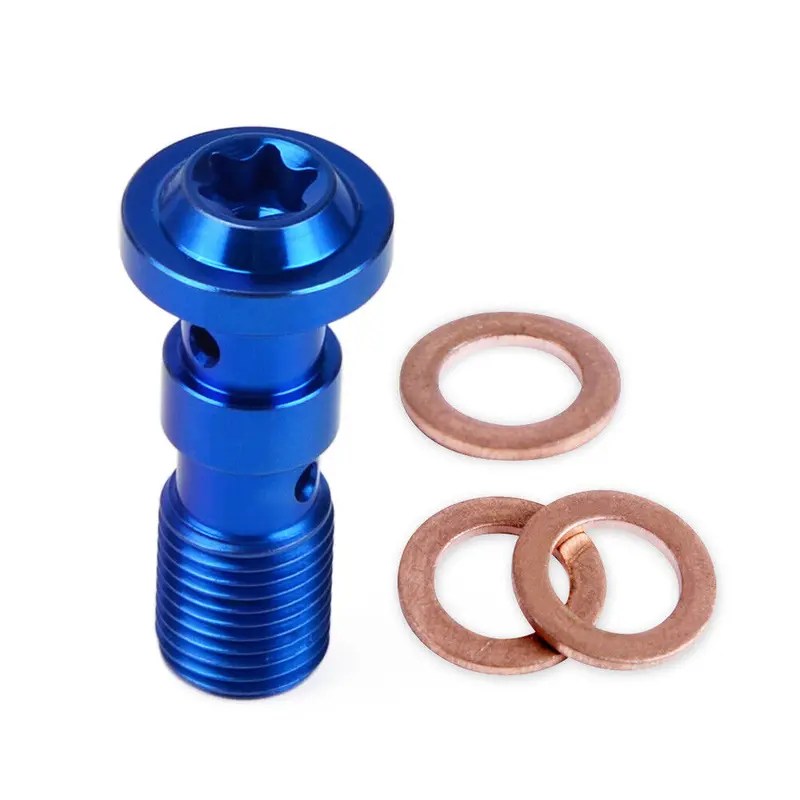 M10 X 1.0 Dual Brake Banjo Bolt Double Hole For Aprilia  Rsv4 1000 Bmw R1200gs Ktm 1290 Super Duke 1