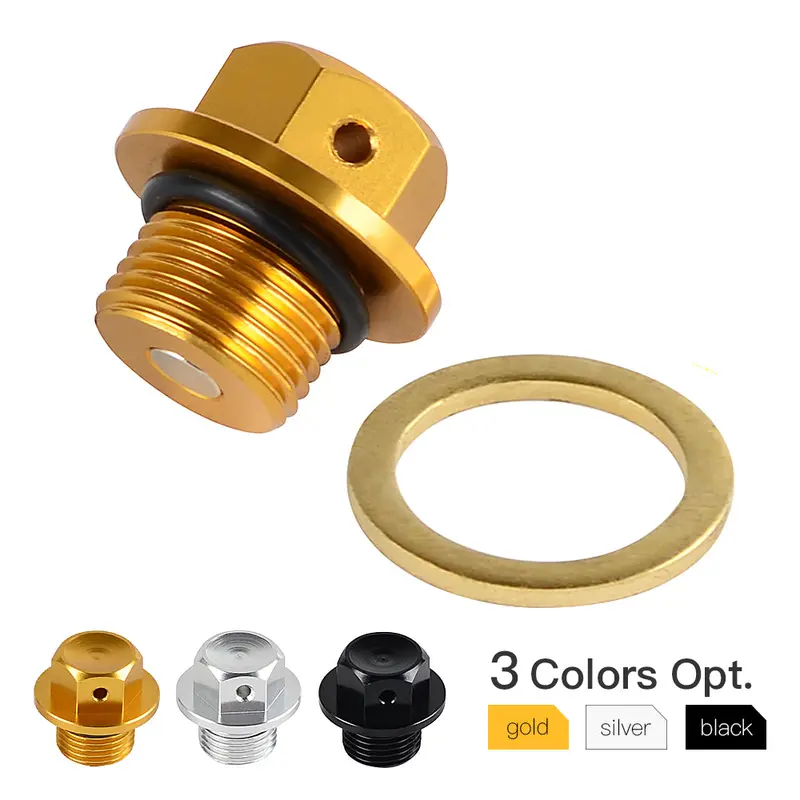M14 Magnetic Oil Pan Drain Plug For Suzuki  Gsx-R750 Gsx-R600 Gsx-S1000 V-Strom 1000 1