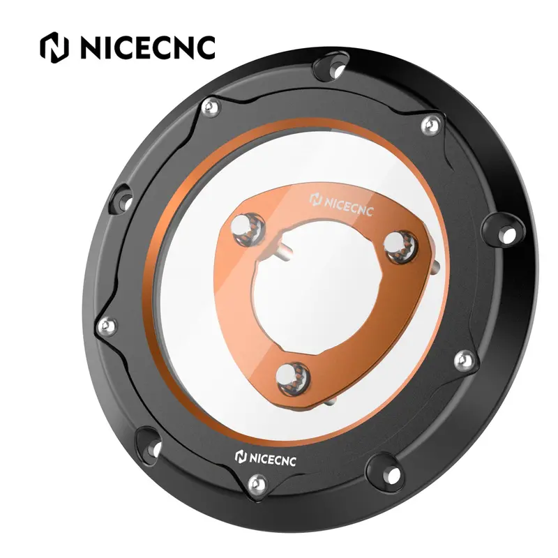 M8 Derby Cover W/Clutch Spring Stopper Plate Kit For Harley Road King Electra Street Glide 1