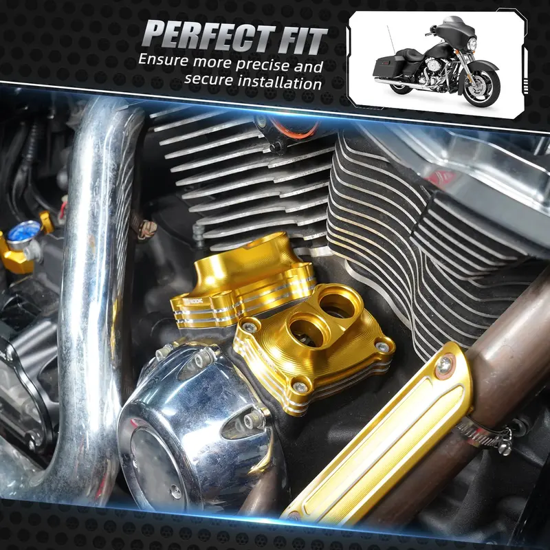 M8 Engine Tappet Covers For Harley Softail Heritage Classic Fat Boy Street Bob Low Rider 2