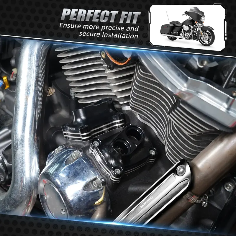 M8 Engine Tappet Covers For Harley Softail Heritage Classic Fat Boy Street Bob Low Rider 3
