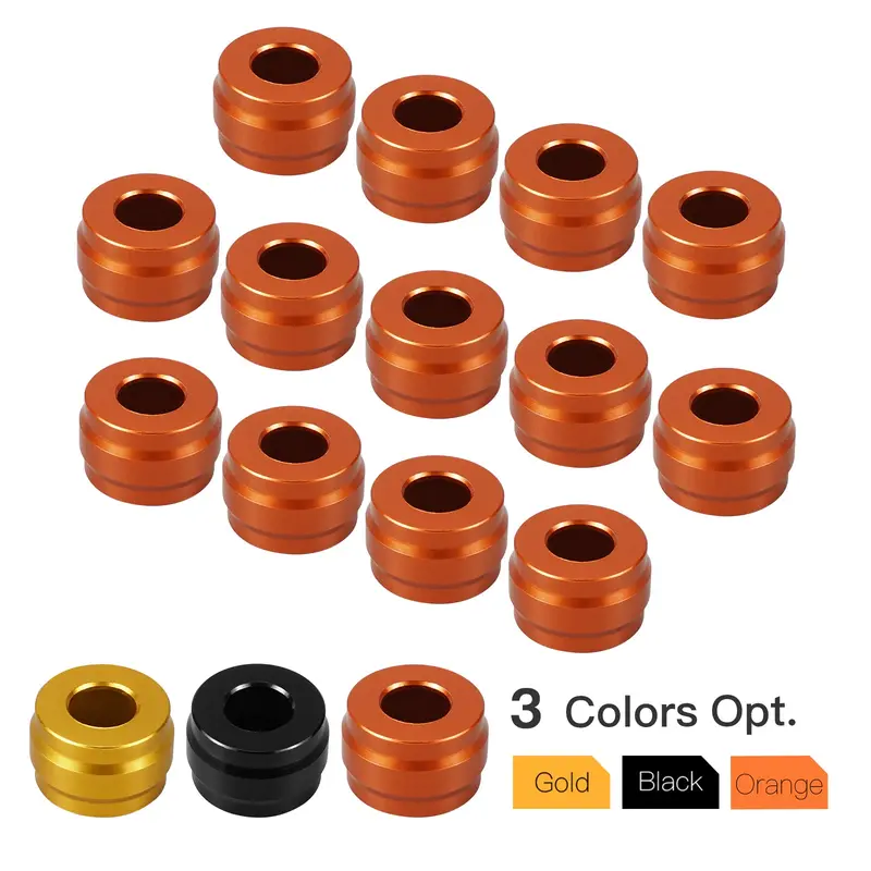 M8 Primary Cover Bolt Caps Decorative Trim Rings For Harley Road King Electra Street Glide 1