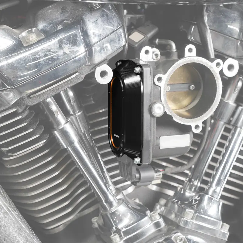 M8 Throttle Body Cap Cover Heat Shield For Harley Softail Deluxe Fat Bob Heritage Classic 2