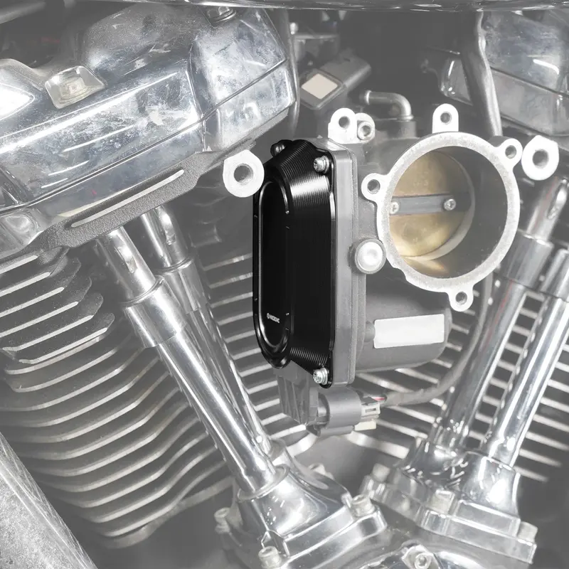 M8 Throttle Body Cap Cover Heat Shield For Harley Softail Deluxe Fat Bob Heritage Classic 3