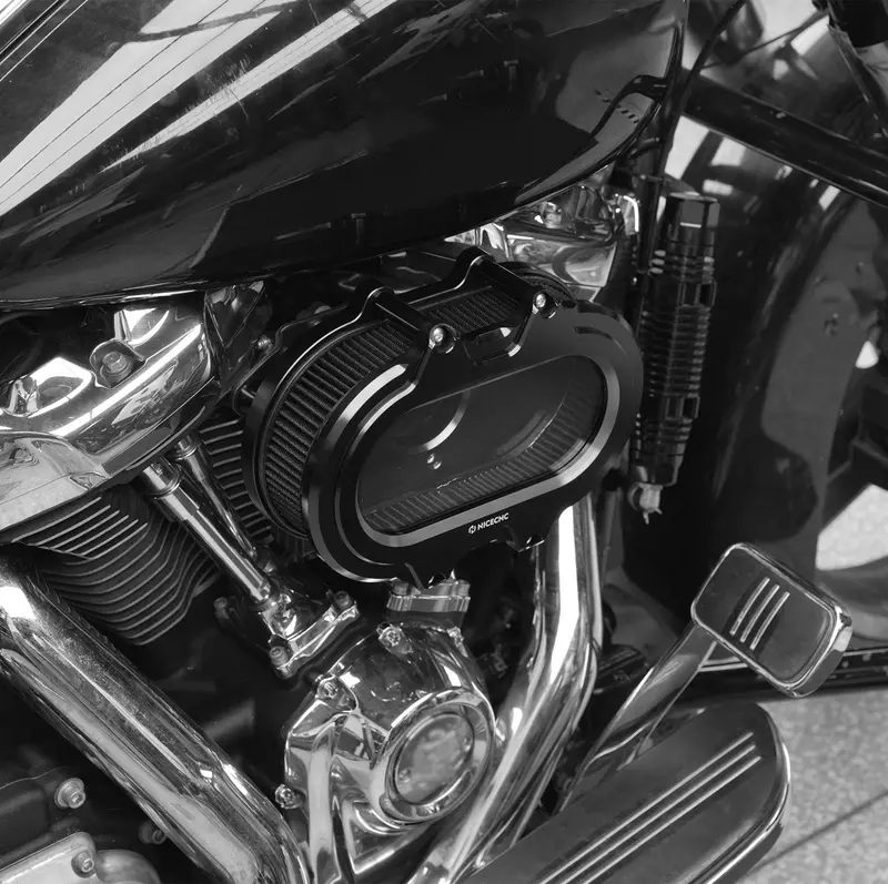 M8 Transparent Air Cleaner Intake Filter Kit For Harley Road King Electra Street Glide 3