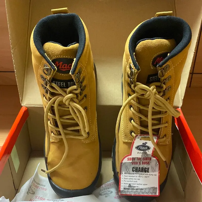 Mack Safety Boots, Mkcharge-Hhf, Colour-Honey 1
