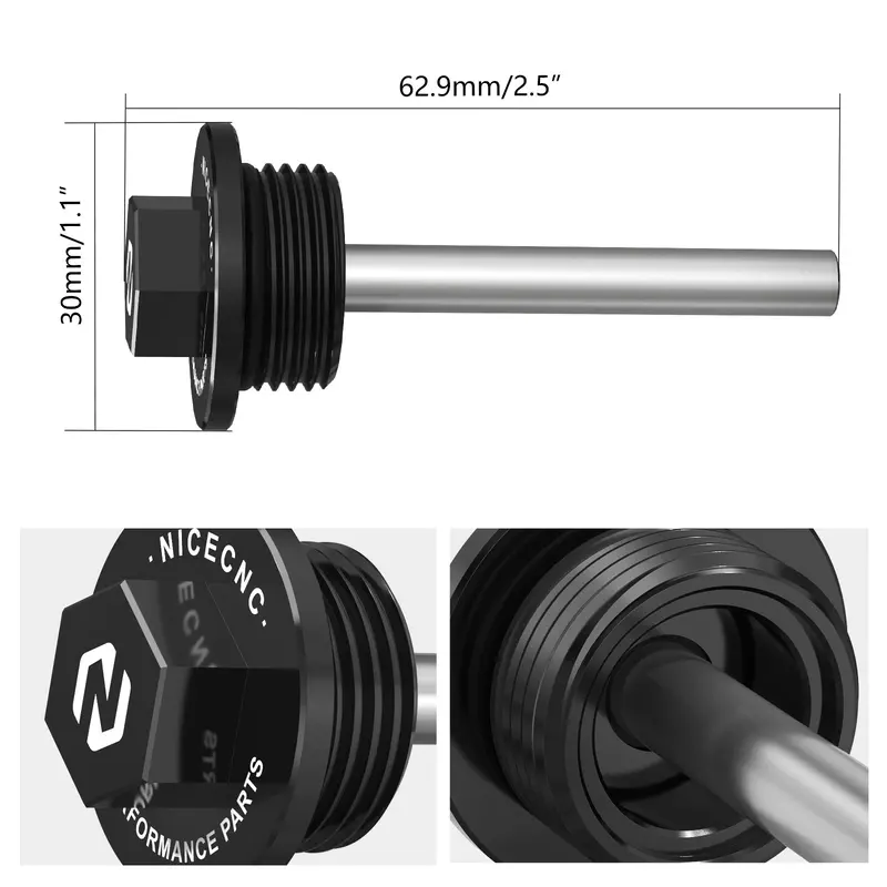 Magnetic Filter Oil Drain Plug Bolt For Husqvarna Norden 901 2022-2024 2