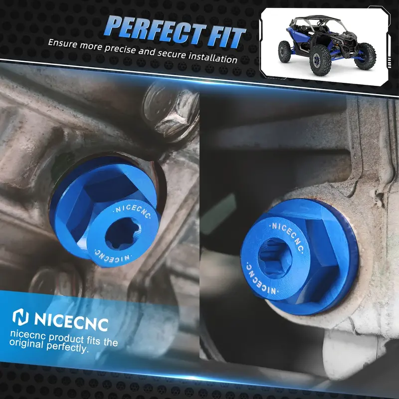 Magnetic Transmission Oil Fill & Drain Plug Kit For Polaris Rzr Xp 1000 General 1000 3