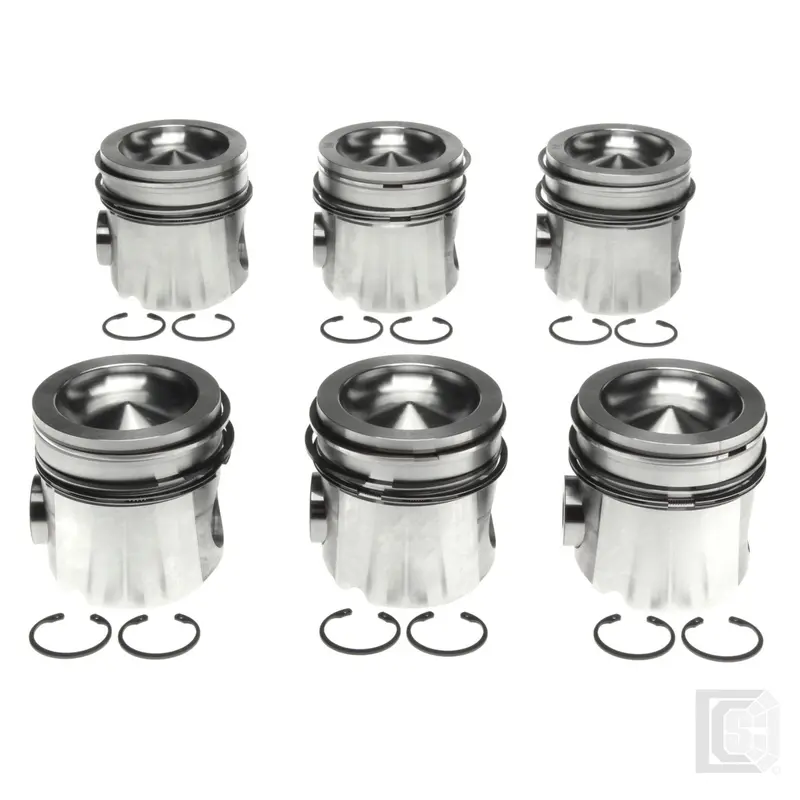 Mahle - 5.9L Cummins Engine Piston Set (6) – 224-3673Wr.040 (0.040” Oversize) 1