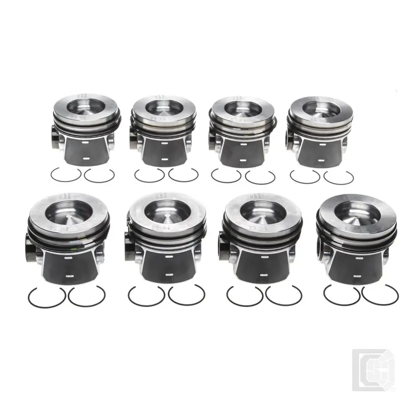 Mahle - Ford 6.0L Power Stroke Engine Piston Set (8) - 224-3891Wr 1