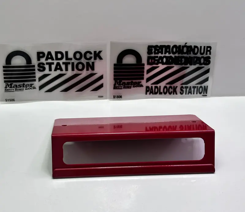 Master Lock S1506 Small Padlock Station-(Red) 1