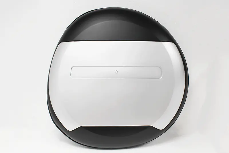Matte Black & Silver Wheel Cover Ga2892 1