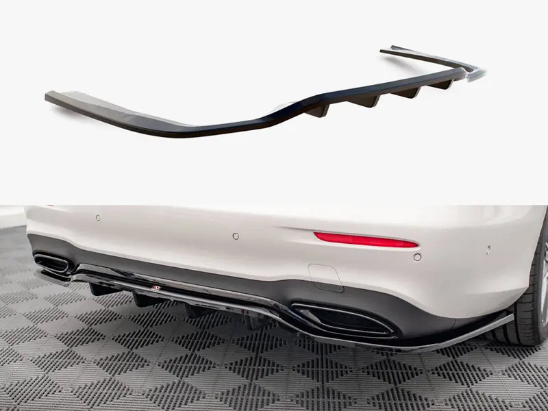 Maxton Design - Rear Splitter (Vertical Bars) Mercedes E Amg-Line Sedan W213 Facelift 1