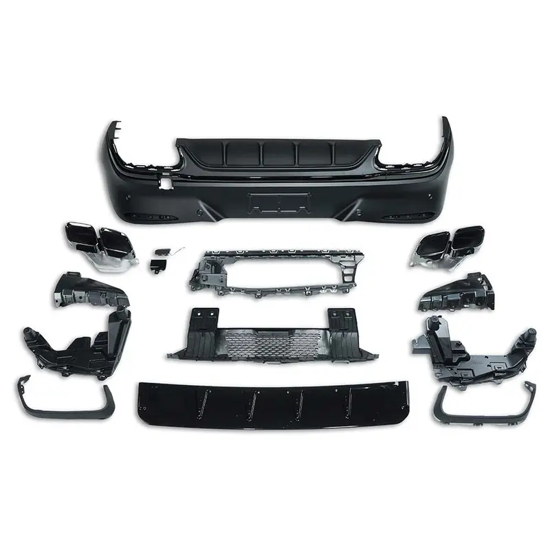 Mercedes C254 Glc43/Glc63 Amg Coupe 2024-2025 Diffuser With Exhaust Tips 1