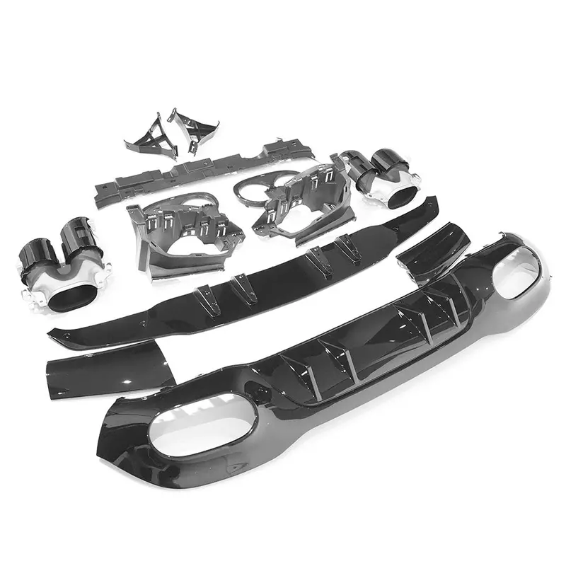 Mercedes V177 2018-Current A-Class Gloss Black Diffuser 1