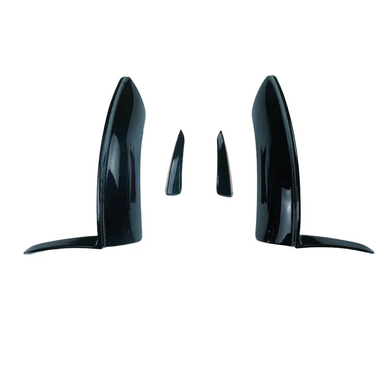 Mercedes V177 & W177 2023-Current A Class Gloss Black Corner Splitter And Canards 1
