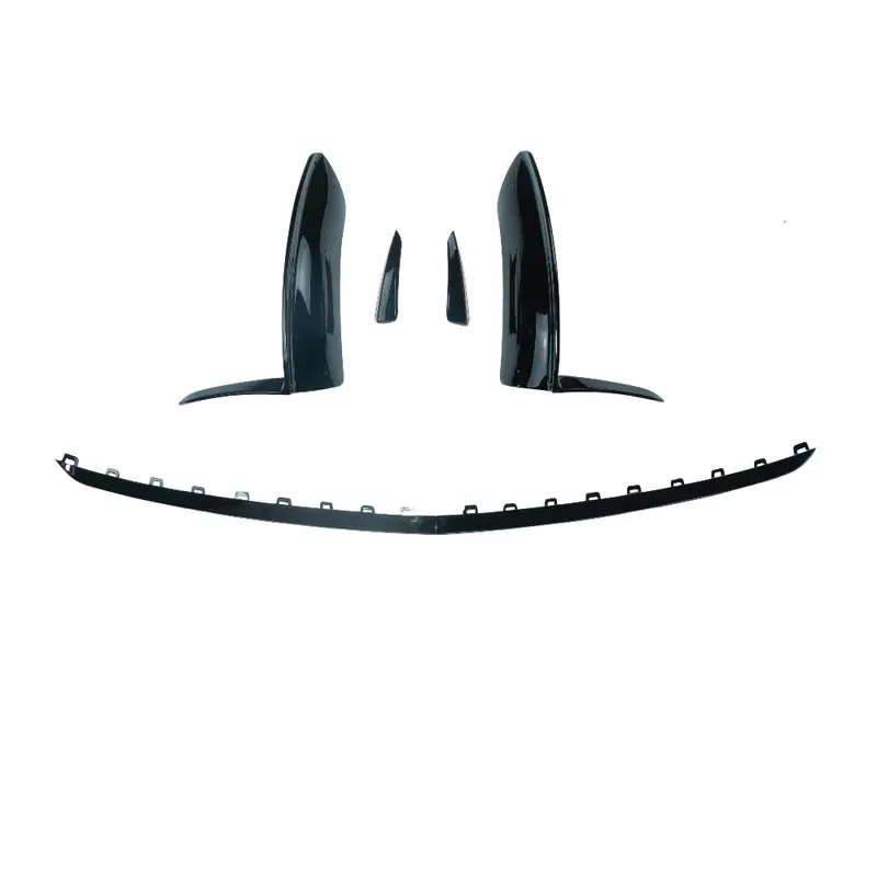 Mercedes V177 & W177 2023-Current A Class Gloss Black Splitter And Canards 1
