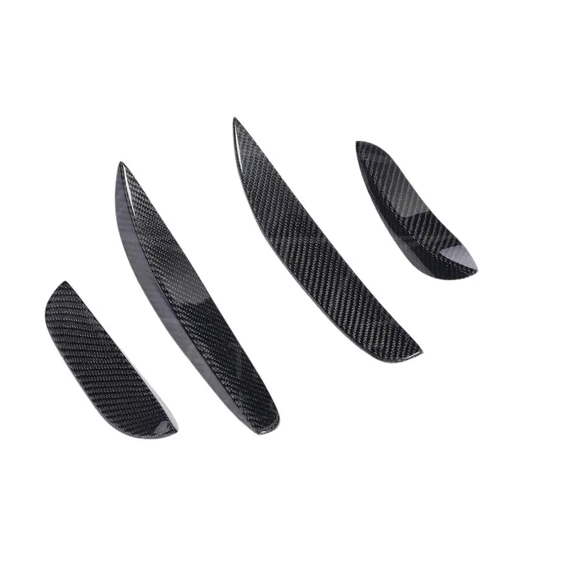 Mercedes W205 C63 & C63s Front Bumper Carbon Fibre Canards / Fins 1