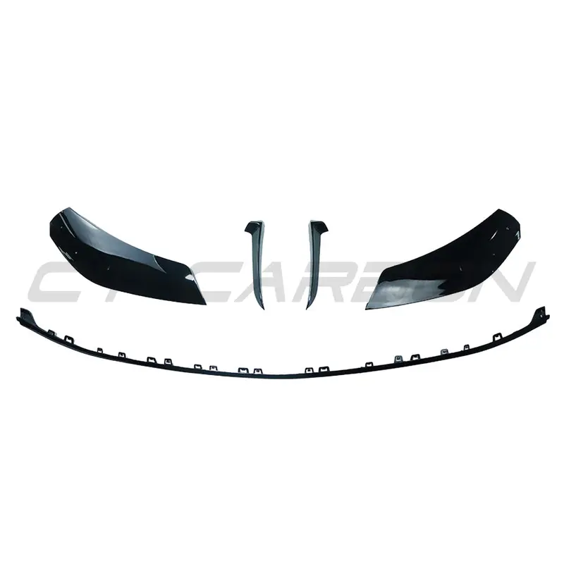 Mercedes W206 2021+ C-Class Gloss Black Front Splitter - V2 2