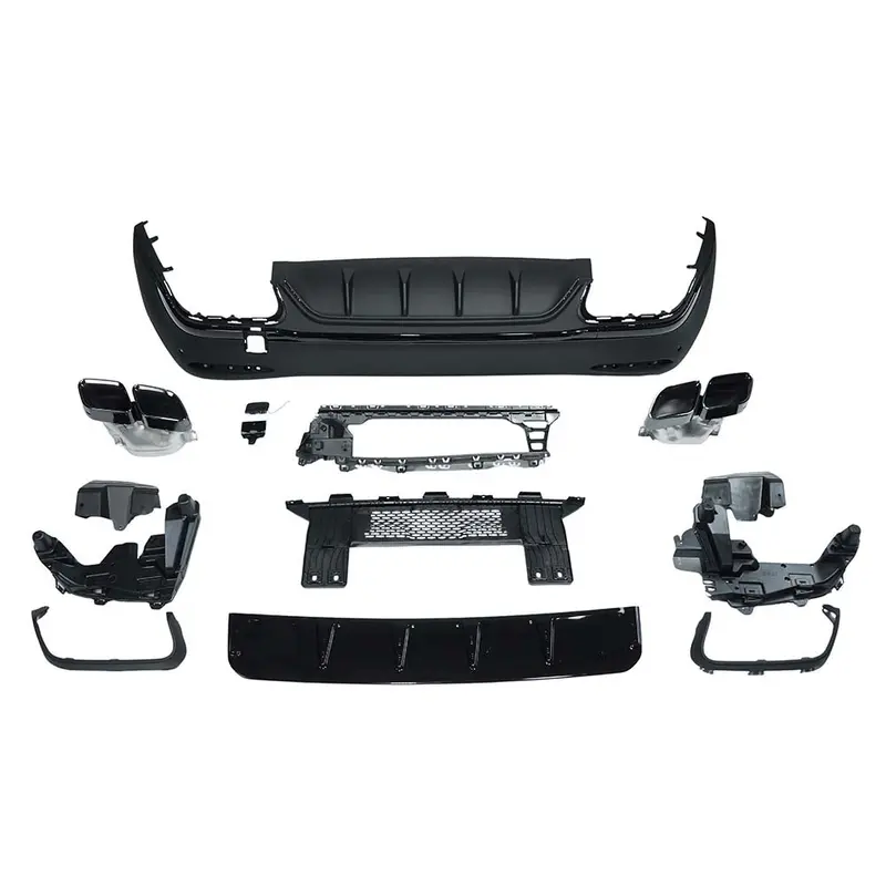 Mercedes X254 Glc 2023+ Rear Diffuser With Tips 1