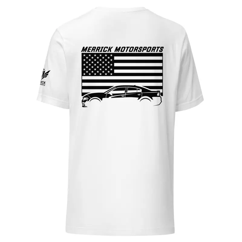 Merrick Motorsports Charger T Shirt Black Logo 1