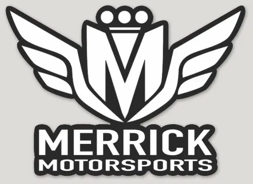 Merrick Motorsports Die Cut Stickers 2"X 3" 1