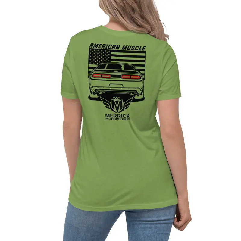 Merrick Motorsports Dodge Challenger American Muscle Women's Relaxed T-Shirt 1
