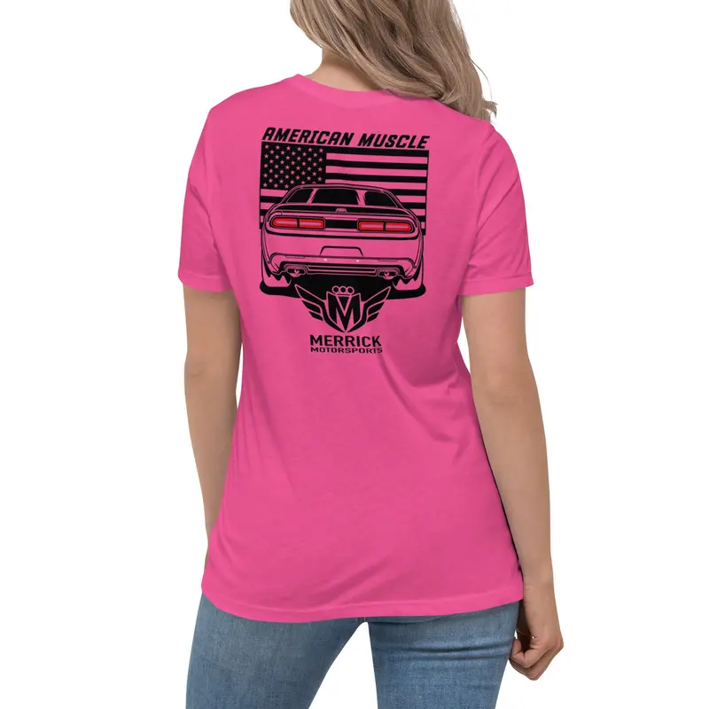 Merrick Motorsports Dodge Challenger American Muscle Women's Relaxed T-Shirt 13