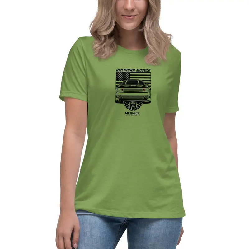 Merrick Motorsports Dodge Challenger American Muscle Women's Relaxed T-Shirt 14