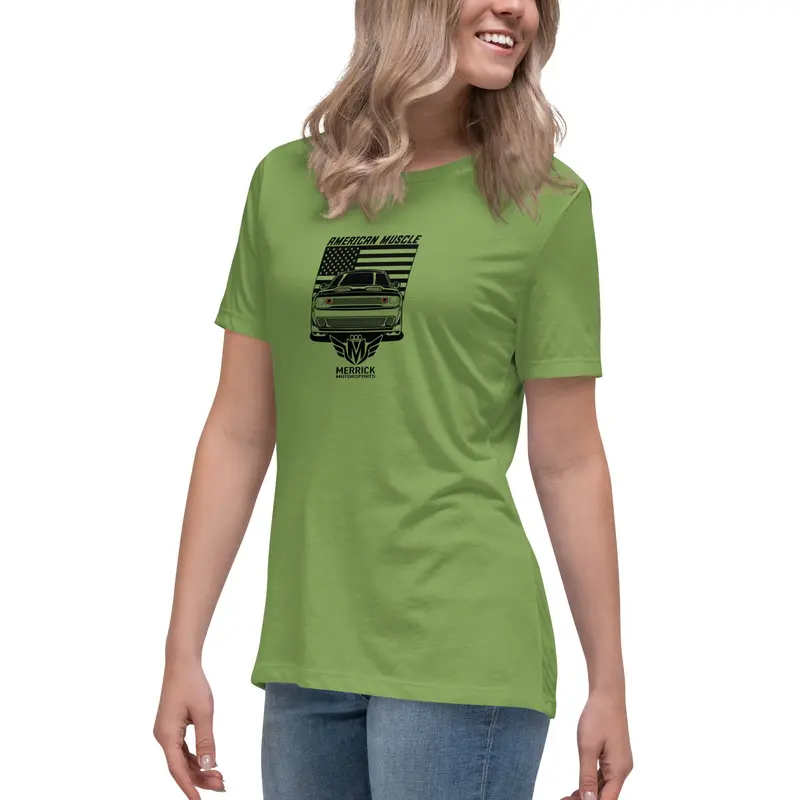 Merrick Motorsports Dodge Challenger American Muscle Women's Relaxed T-Shirt 16